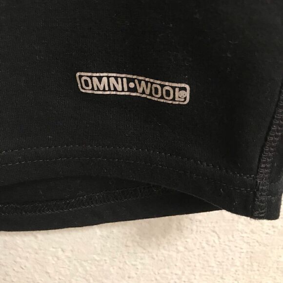 Omni-Wool base layer long sleeve black top L - Picture 3 of 6